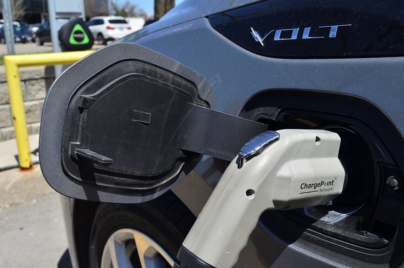 ChargePoint home charges Chevrolet Volt