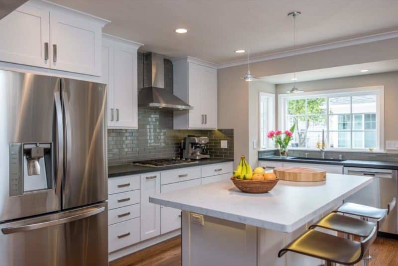 a kitchen remodeled with the latest electrical upgrades