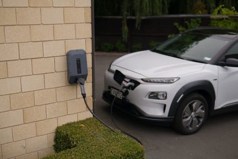 an EV charger installed outside a home in Canada