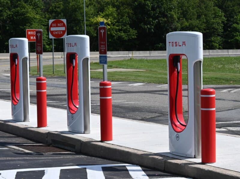tesla ev charging stations